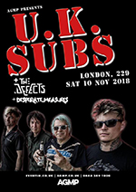 UK Subs - 229 Great Portland Street, London 10.11.18